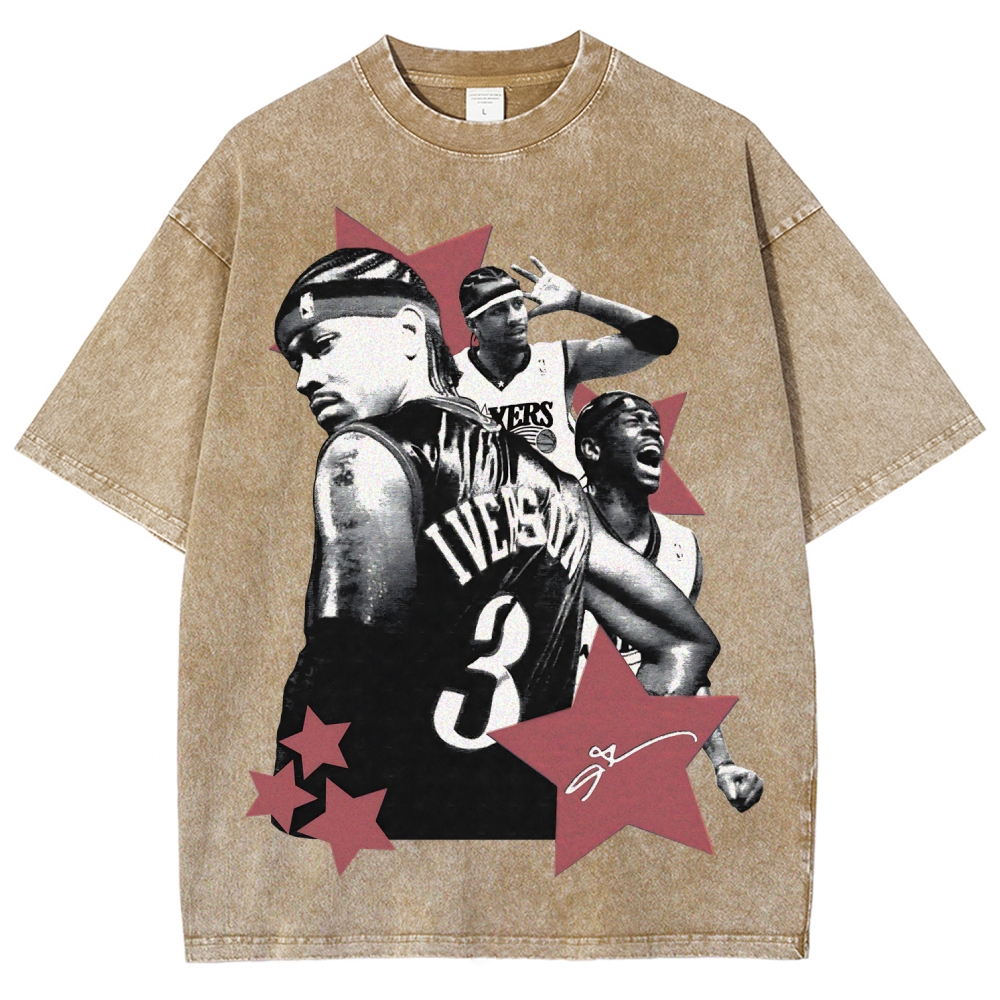 Allen Iverson | Unisex Fit Washed T-Shirt 2511024149