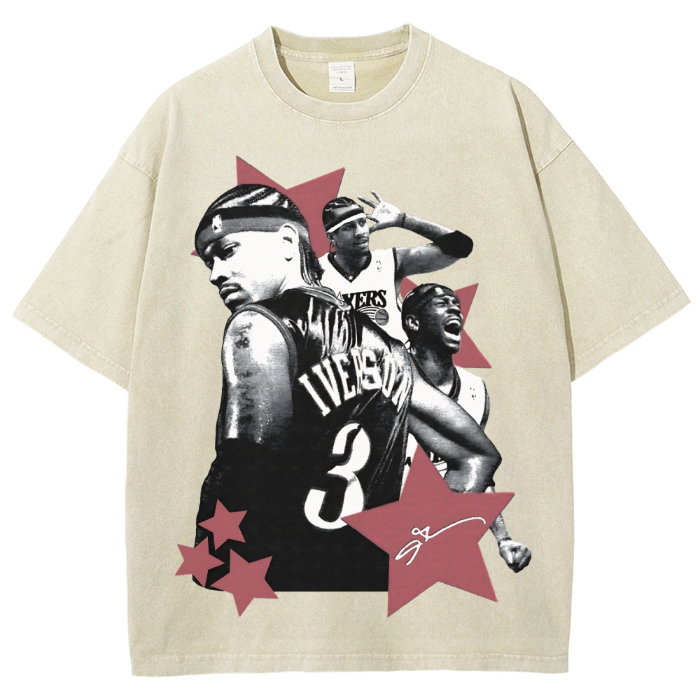 Allen Iverson | Unisex Fit Washed T-Shirt 2511024149