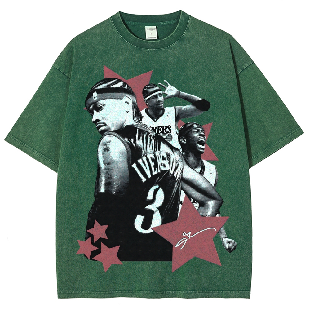 Allen Iverson | Unisex Fit Washed T-Shirt 2511024149