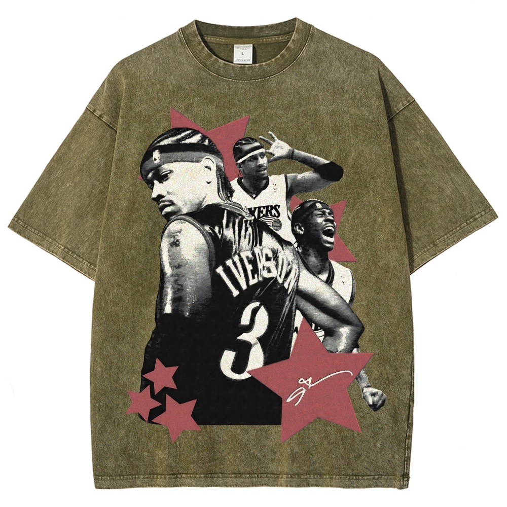 Allen Iverson | Unisex Fit Washed T-Shirt 2511024149