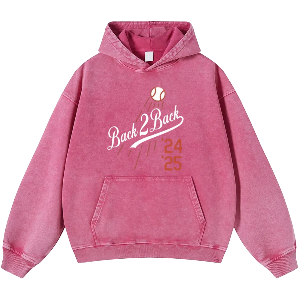 Dodgers | Unisex Casual Printed Double-sided Washed Hoodie 2511025653