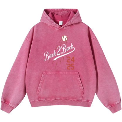 Dodgers | Unisex Casual Printed Double-sided Washed Hoodie 2511025653
