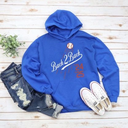 Dodgers | Unisex Casual Printed Double-sided Washed Hoodie 2511025653