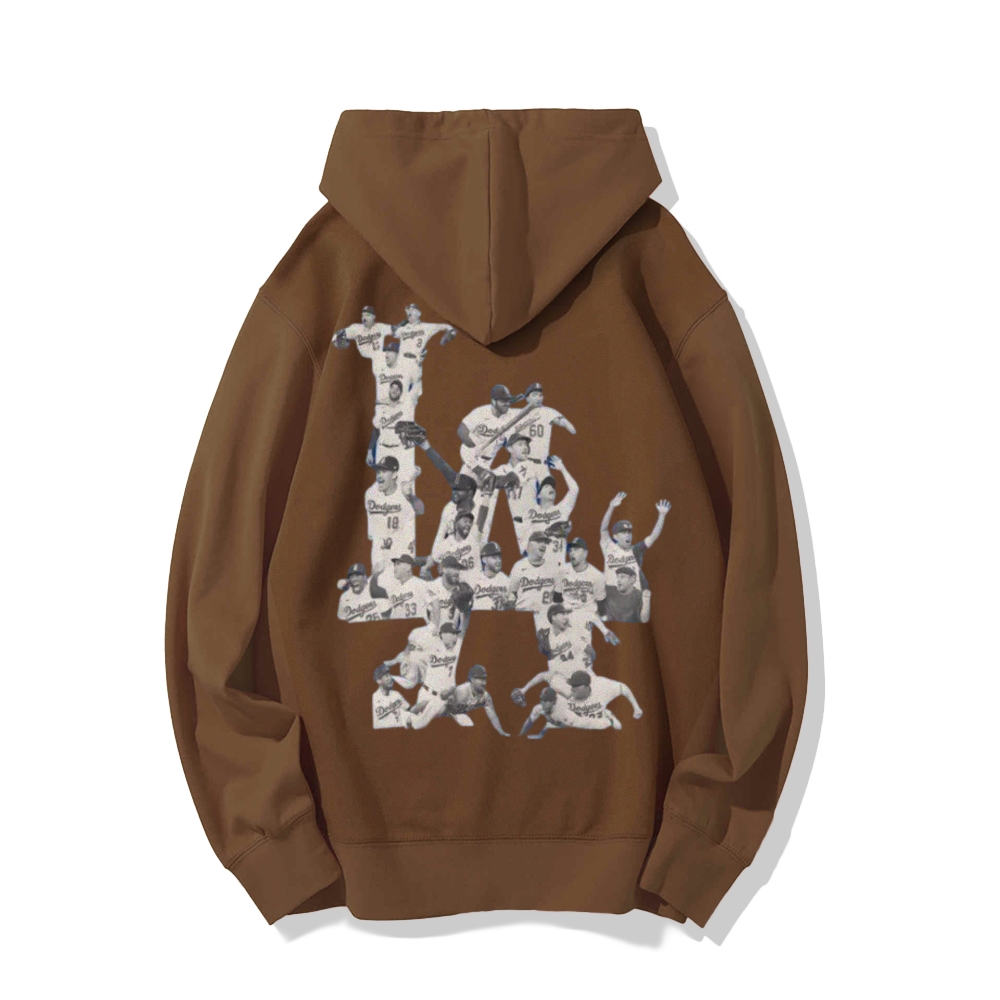Dodgers | Unisex Casual Printed Double-sided Washed Hoodie 2511025653