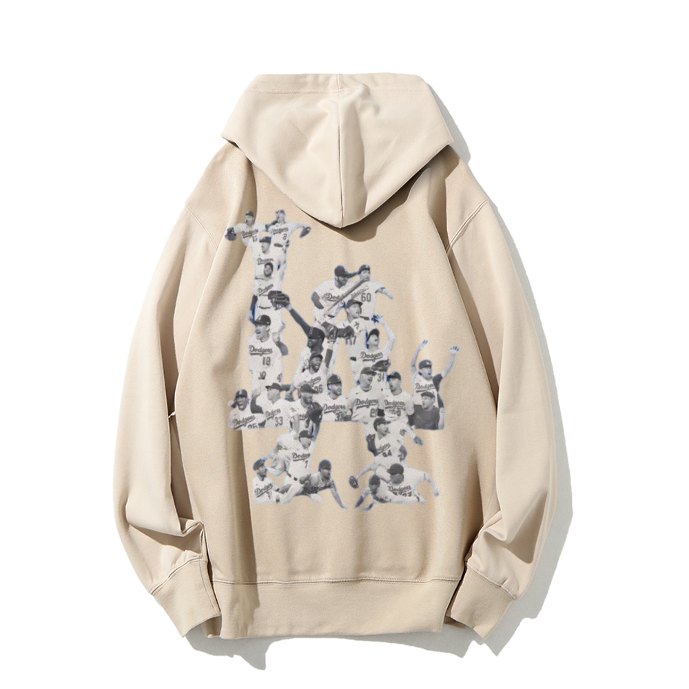 Dodgers | Unisex Casual Printed Double-sided Washed Hoodie 2511025653