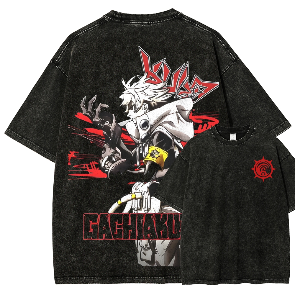 Unisex Fit Washed T-Shirt GACHIAKUTA