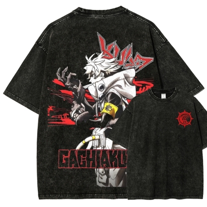 Unisex Fit Washed T-Shirt GACHIAKUTA