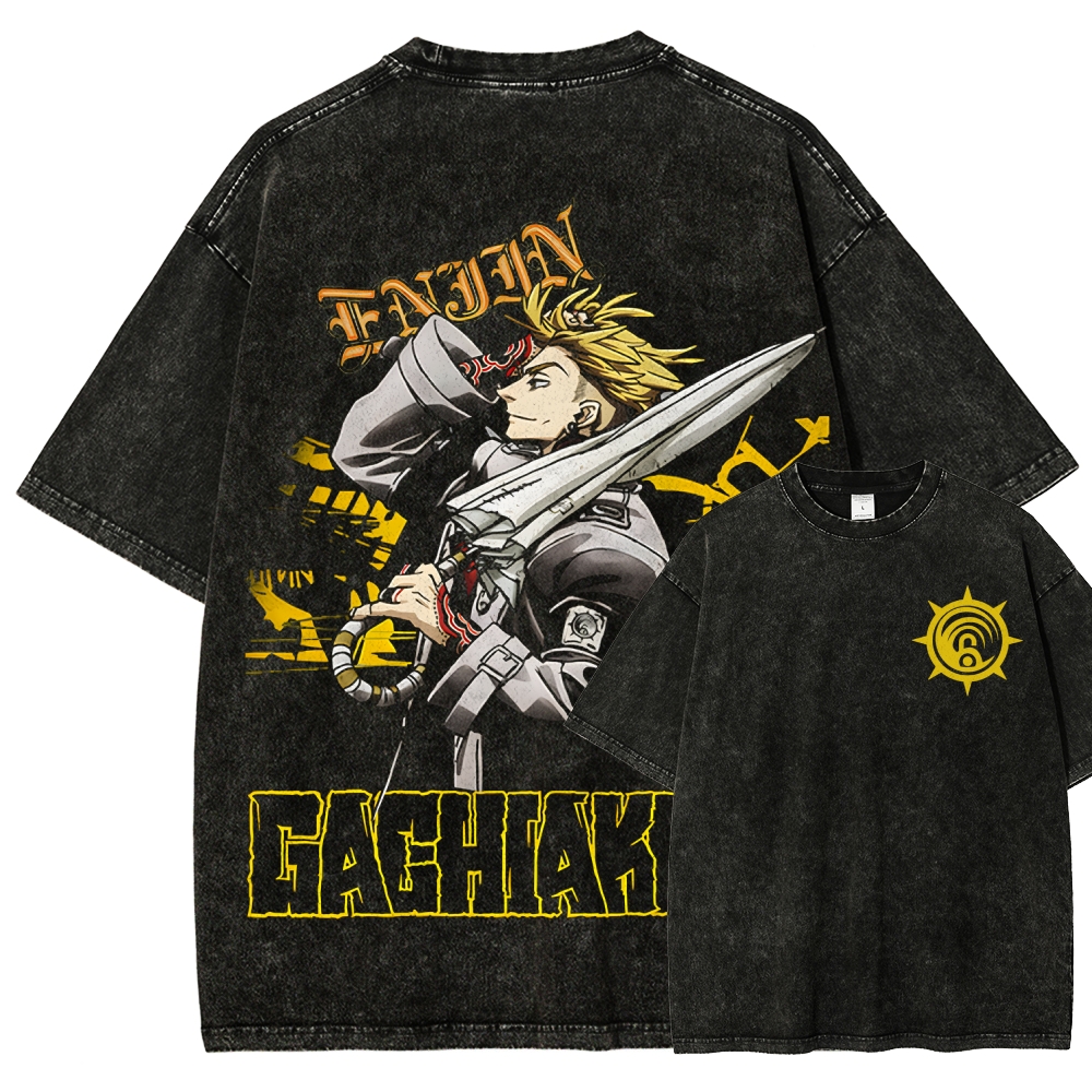 Unisex Fit Washed T-Shirt GACHIAKUTA