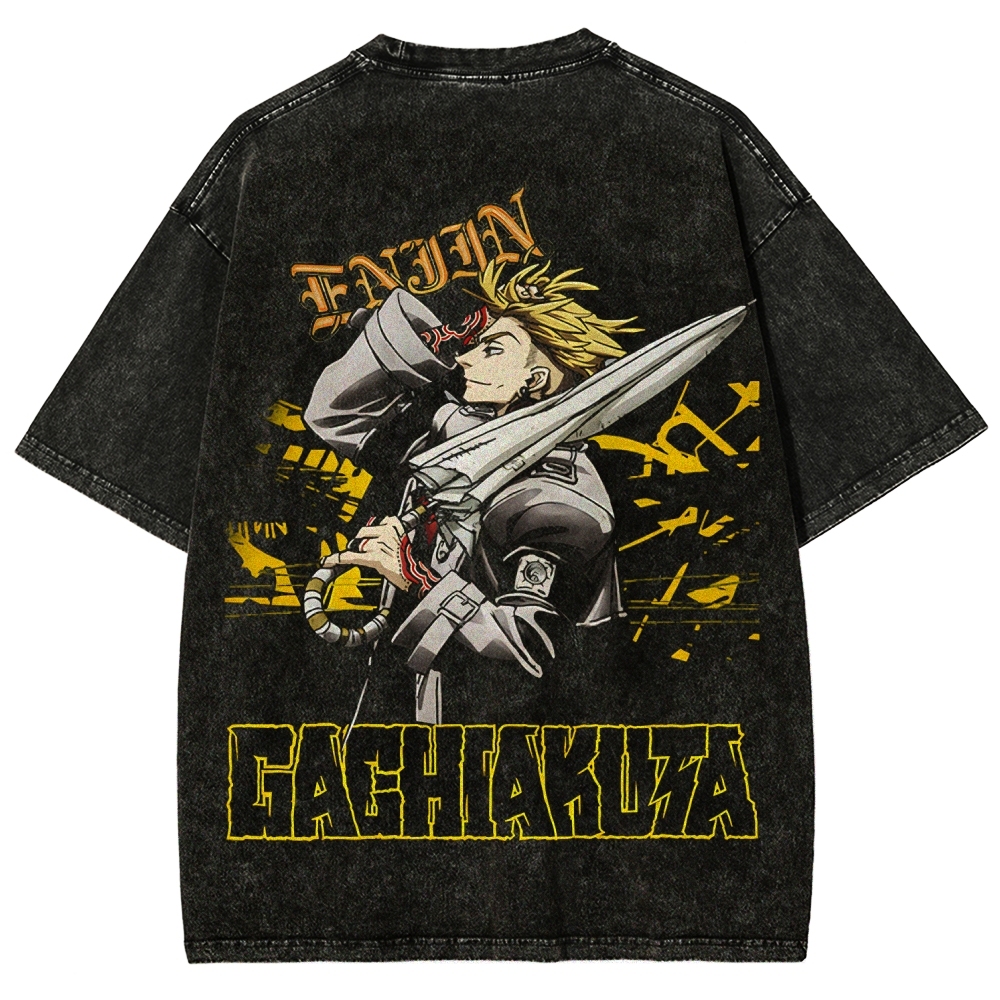 Unisex Fit Washed T-Shirt GACHIAKUTA