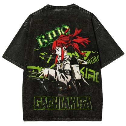 Unisex Fit Washed T-Shirt GACHIAKUTA
