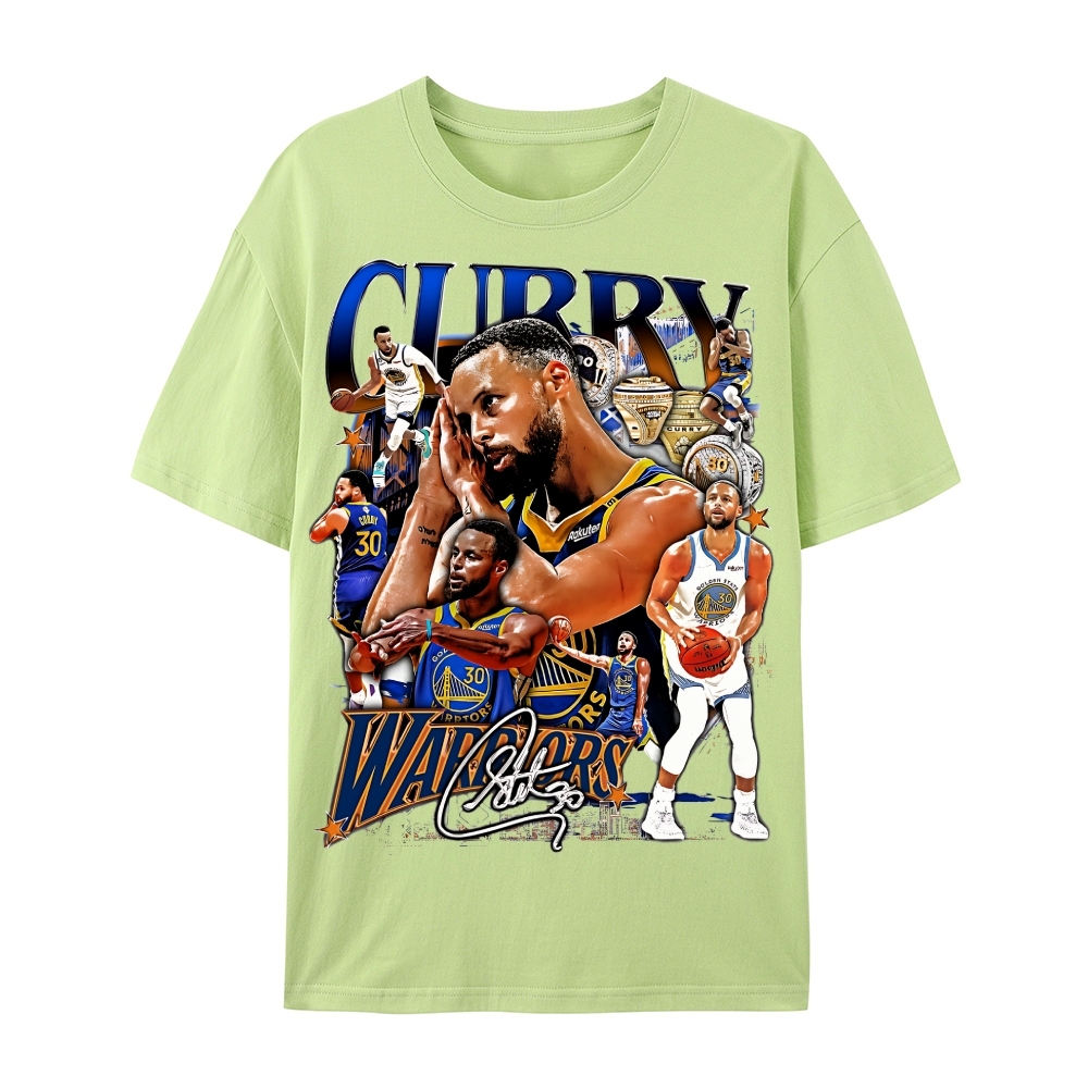 Steph Curry Tee Casual Short Sleeve CottonT-Shirt 