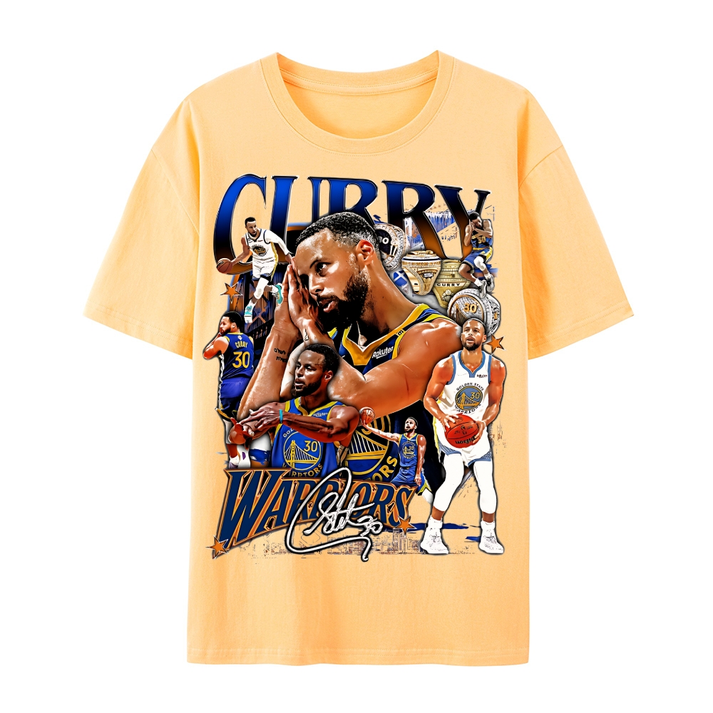Steph Curry Tee Casual Short Sleeve CottonT-Shirt 
