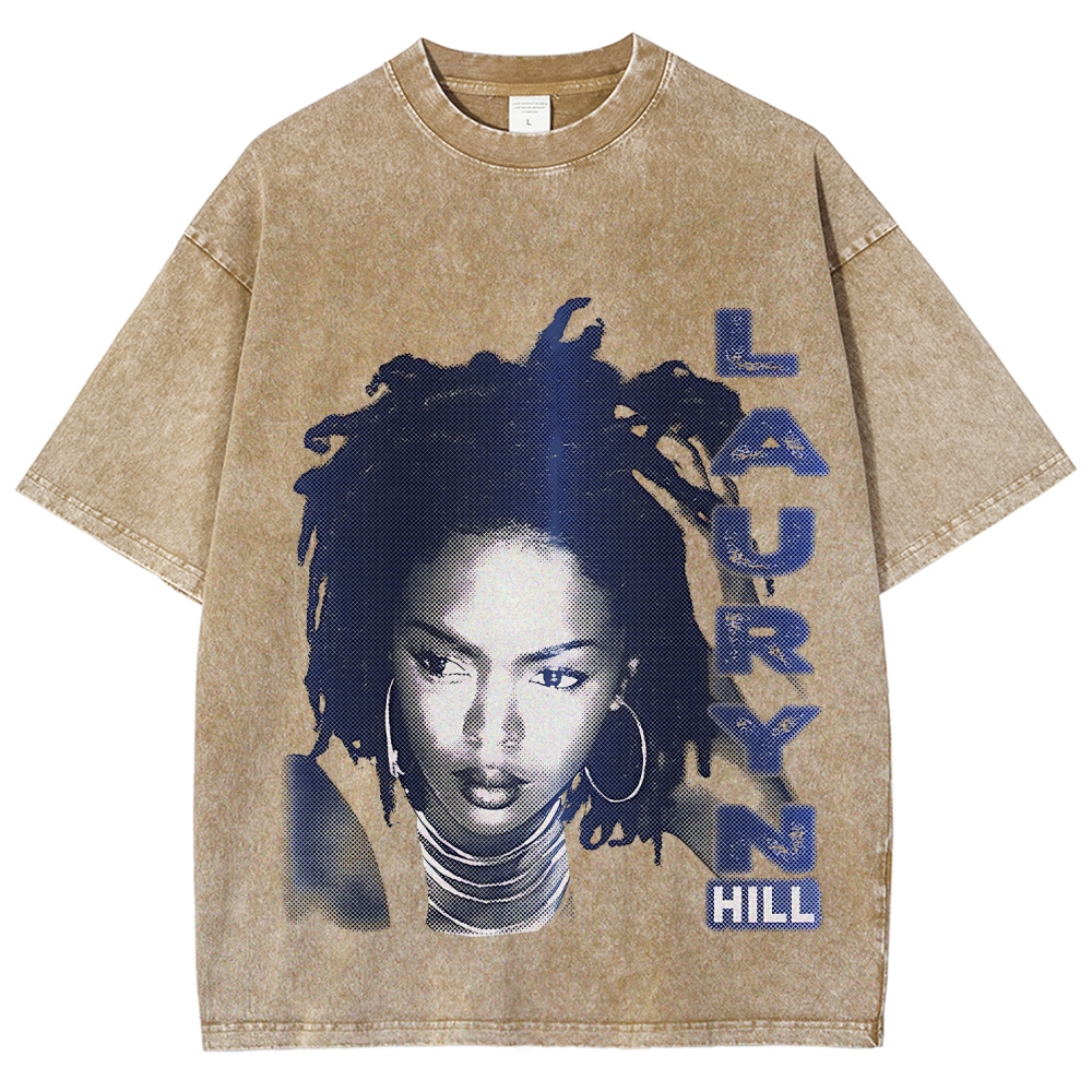 Unisex Fit Washed T-Shirt | Lauryn Hill 