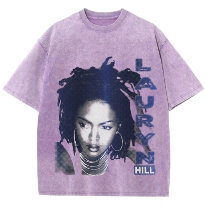 Unisex Fit Washed T-Shirt | Lauryn Hill 