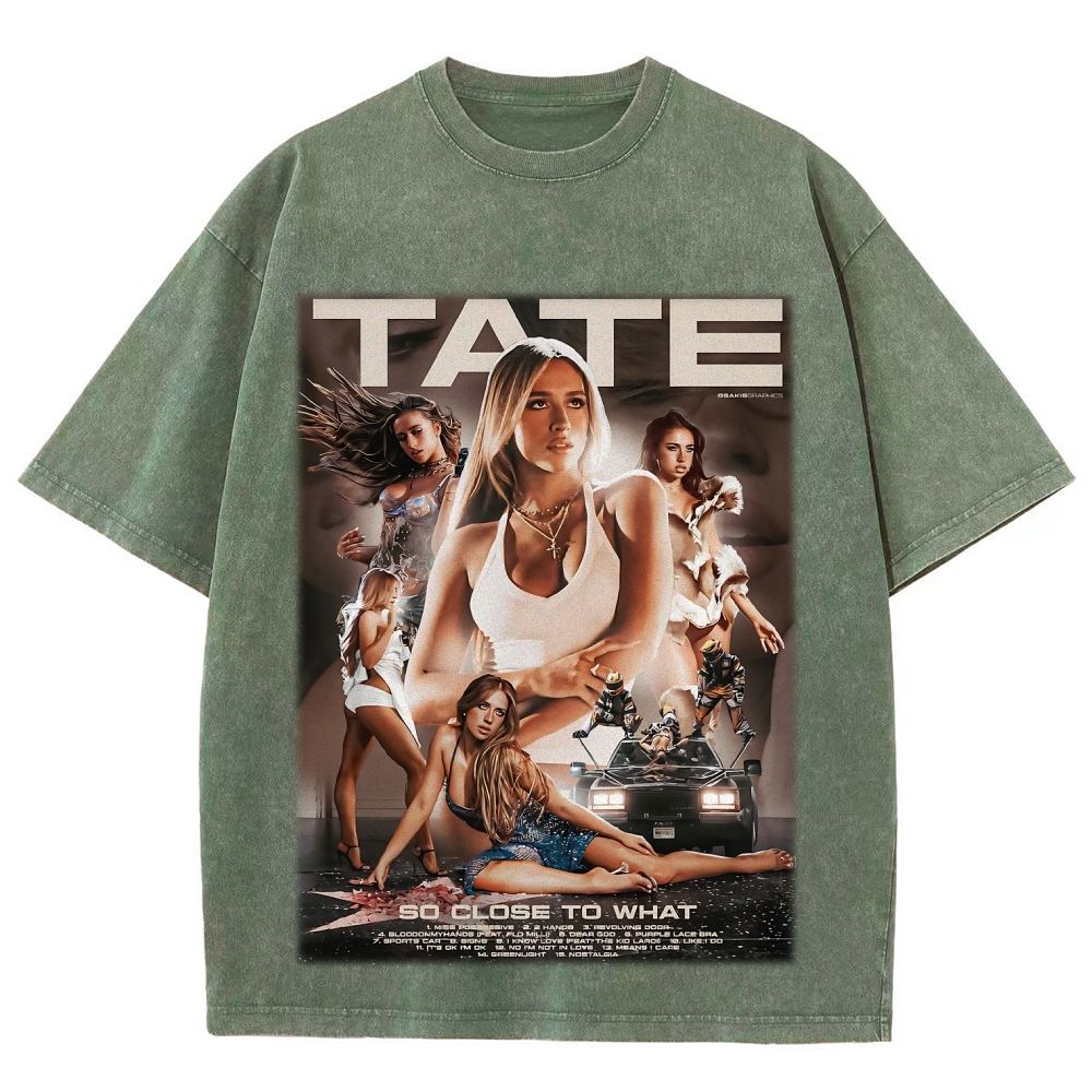 Tate McRae | Unisex Fit Washed T-Shirt 