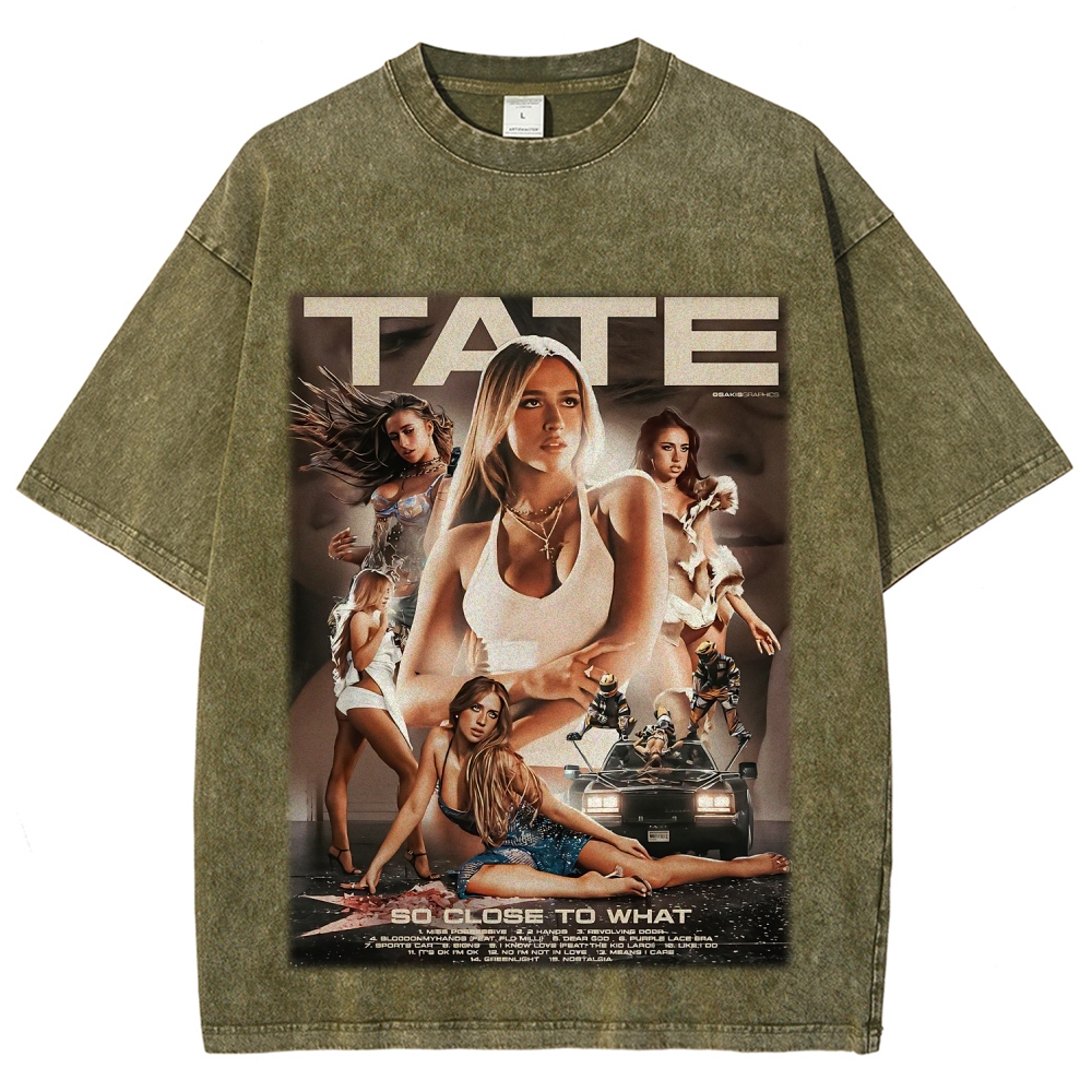 Tate McRae | Unisex Fit Washed T-Shirt 