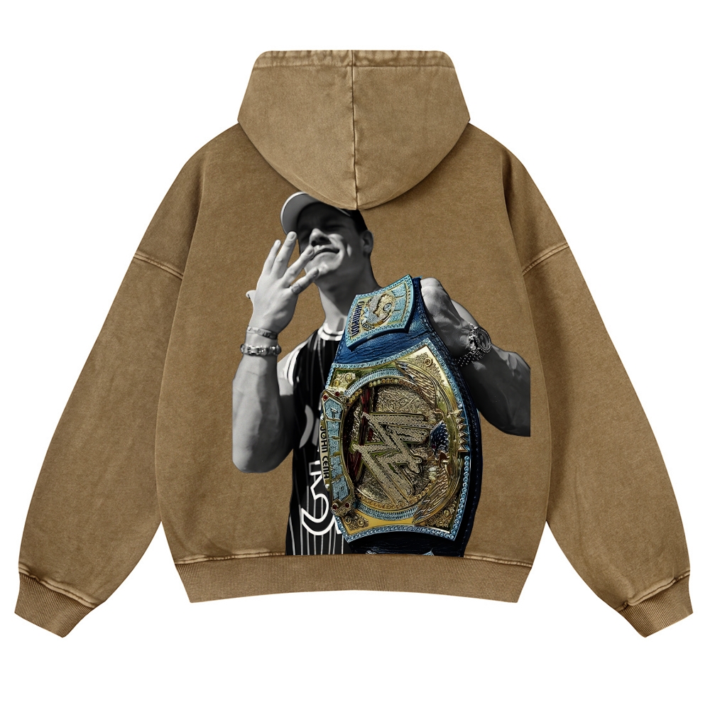 JOHN CENA | Casual Washed Hoodie 