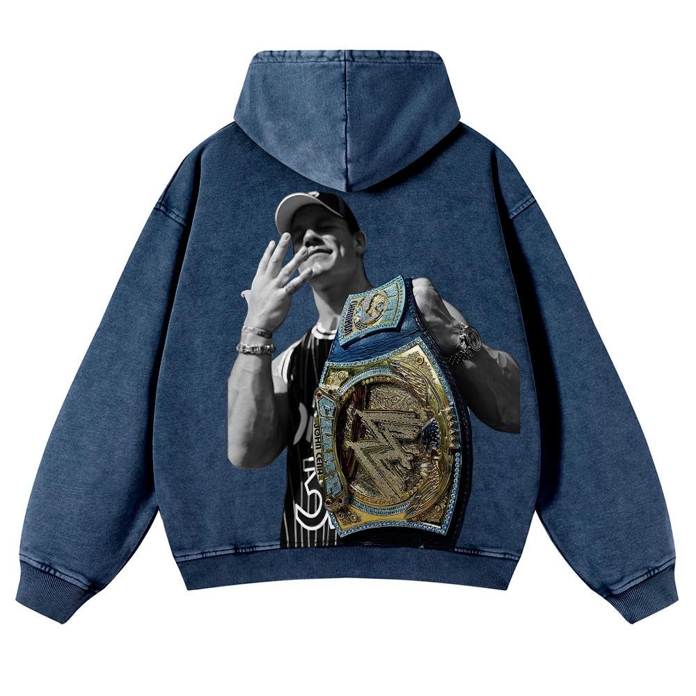 JOHN CENA | Casual Washed Hoodie 