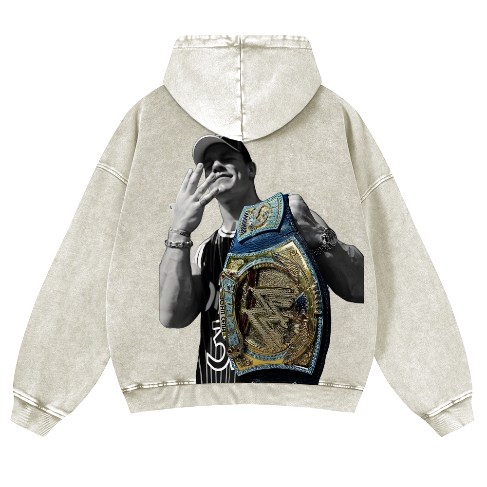 JOHN CENA | Casual Washed Hoodie 