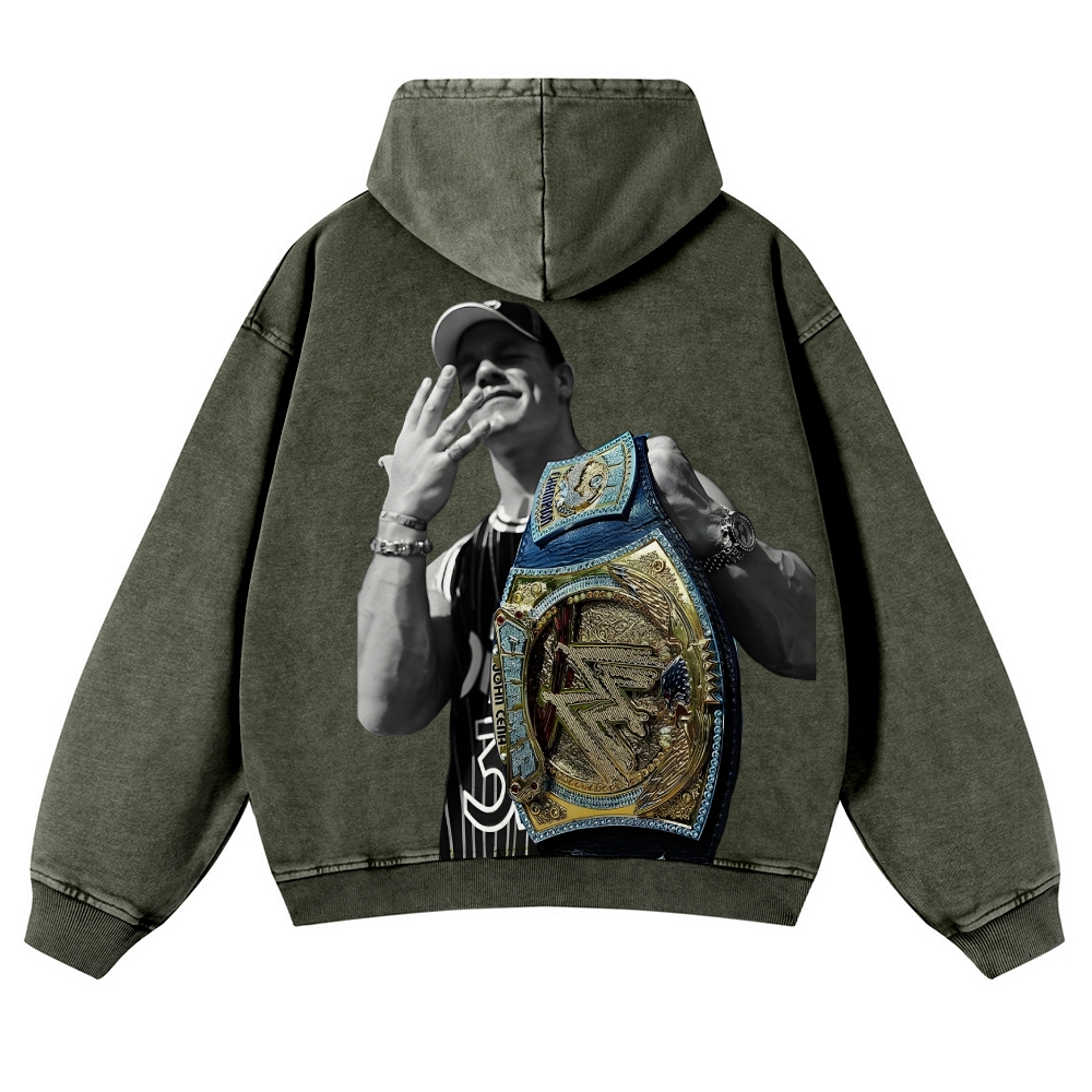 JOHN CENA | Casual Washed Hoodie 
