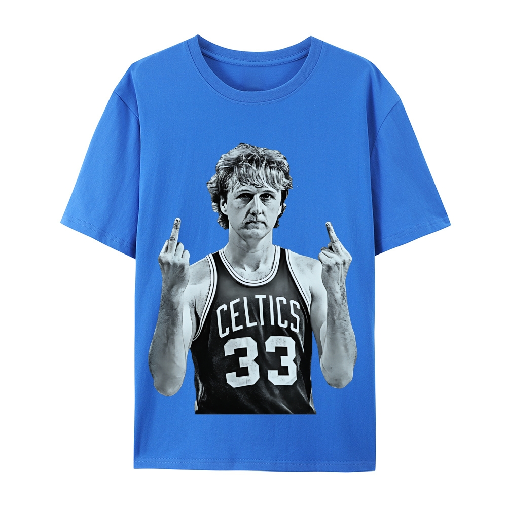 Larry Bird | Casual Short Sleeve Cotton T-Shirt 