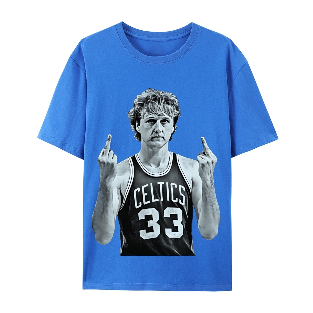 Larry Bird | Casual Short Sleeve Cotton T-Shirt 