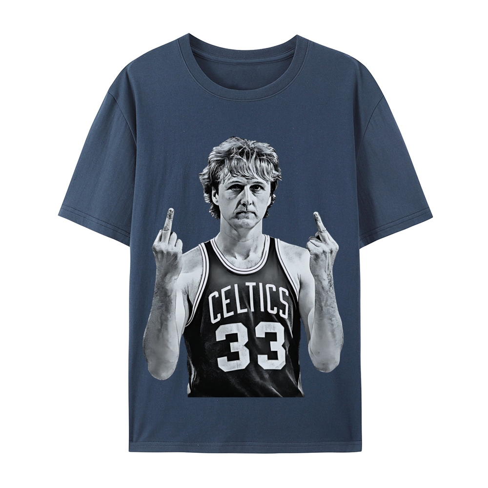 Larry Bird | Casual Short Sleeve Cotton T-Shirt 