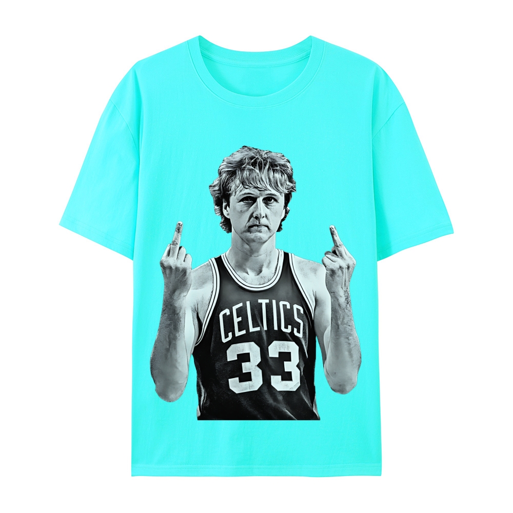 Larry Bird | Casual Short Sleeve Cotton T-Shirt 