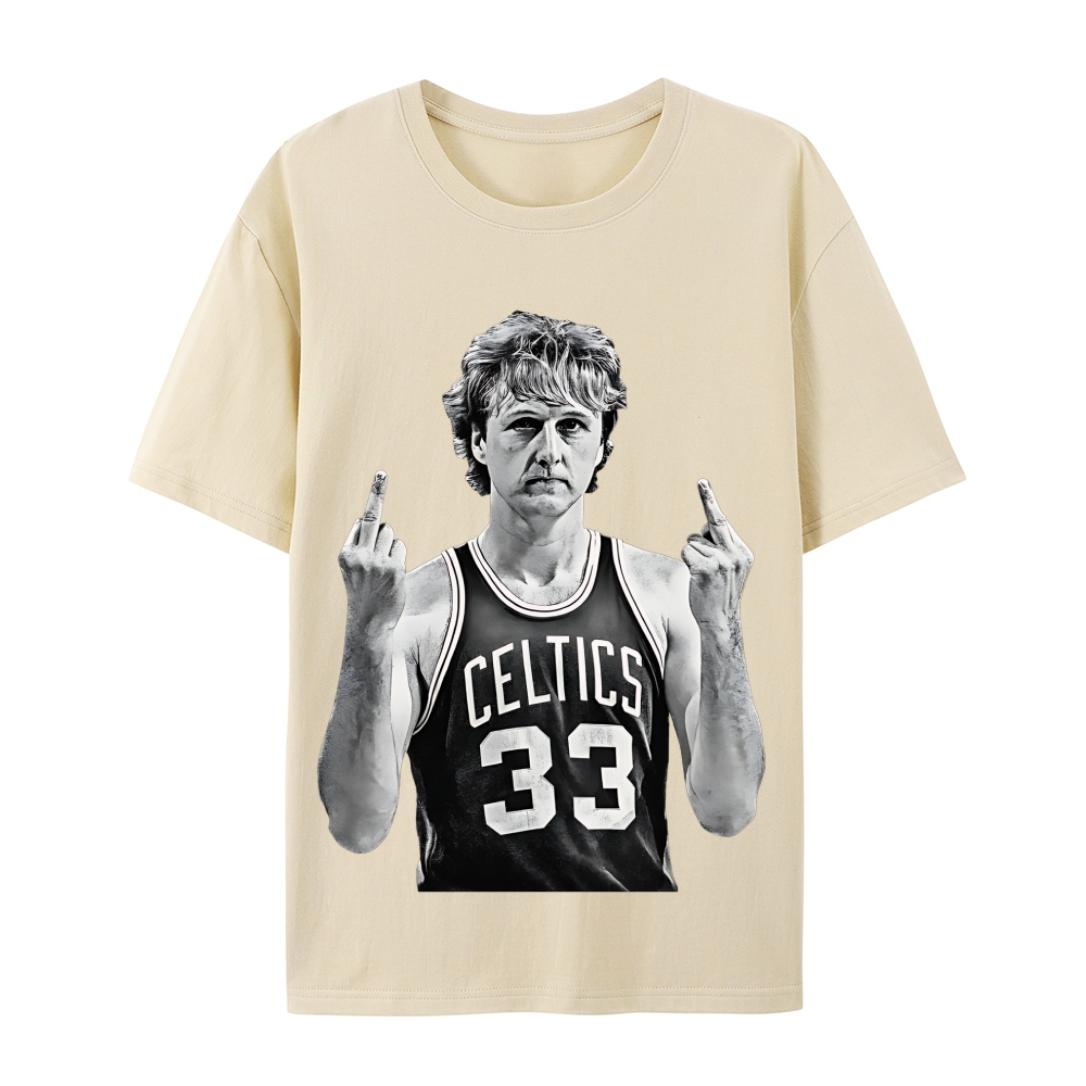 Larry Bird | Casual Short Sleeve Cotton T-Shirt 