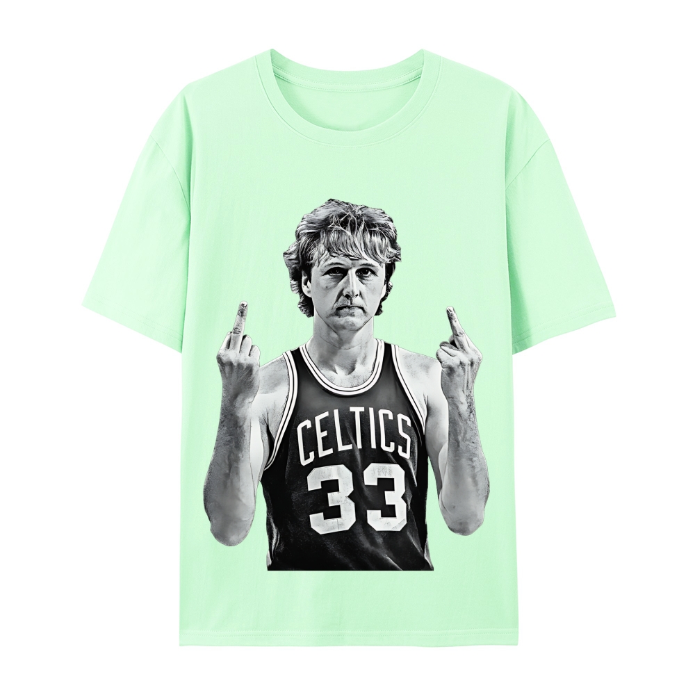 Larry Bird | Casual Short Sleeve Cotton T-Shirt 