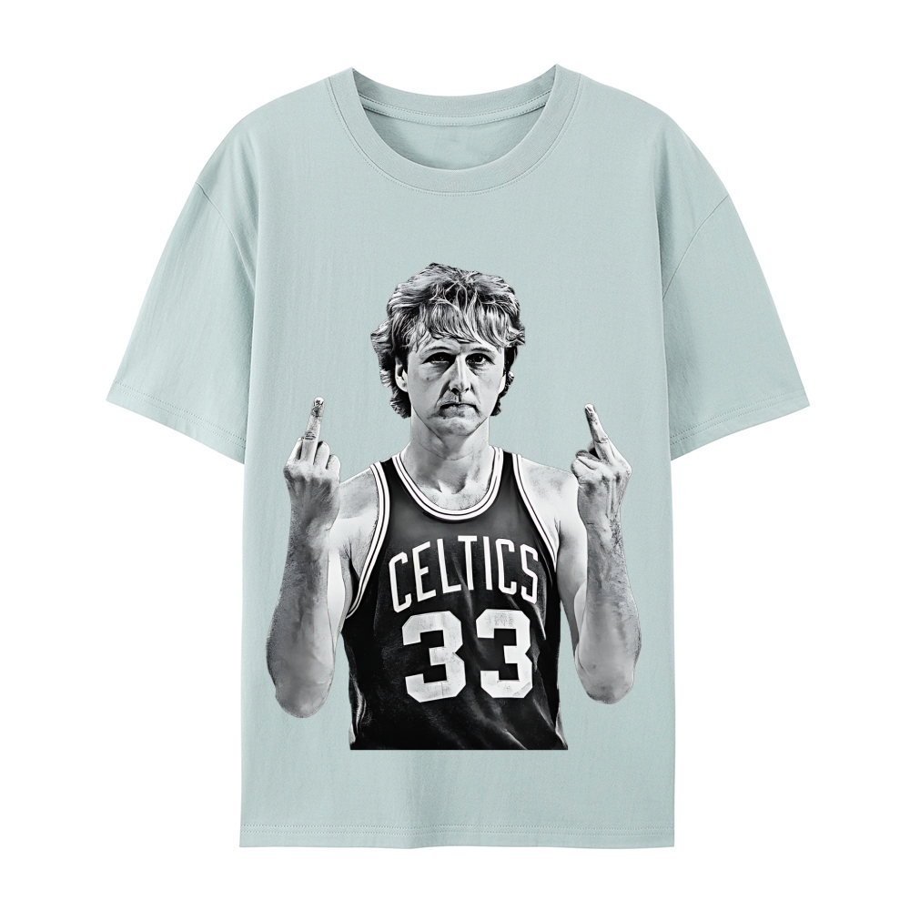Larry Bird | Casual Short Sleeve Cotton T-Shirt 