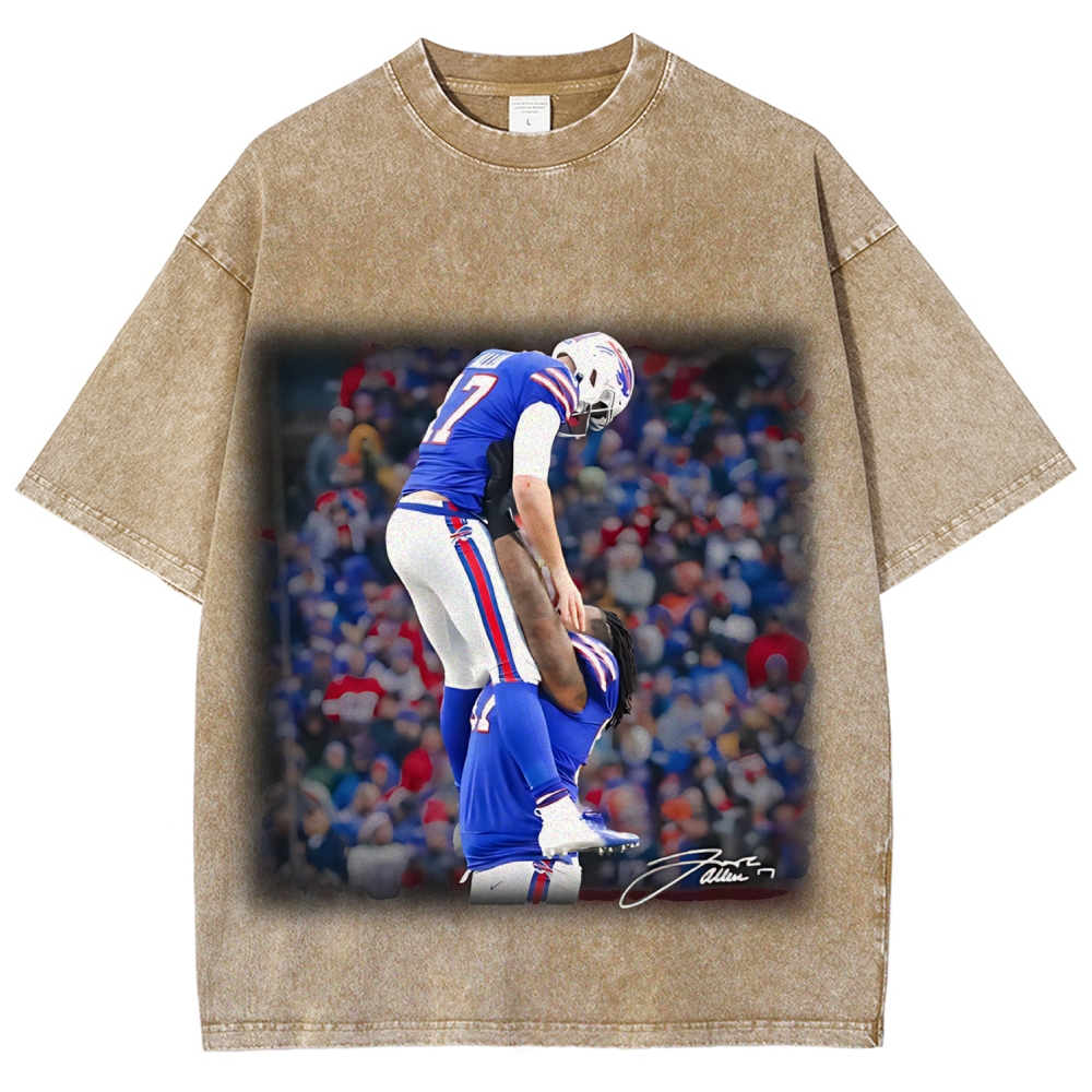 Unisex Fit Washed T-Shirt | Josh Allen