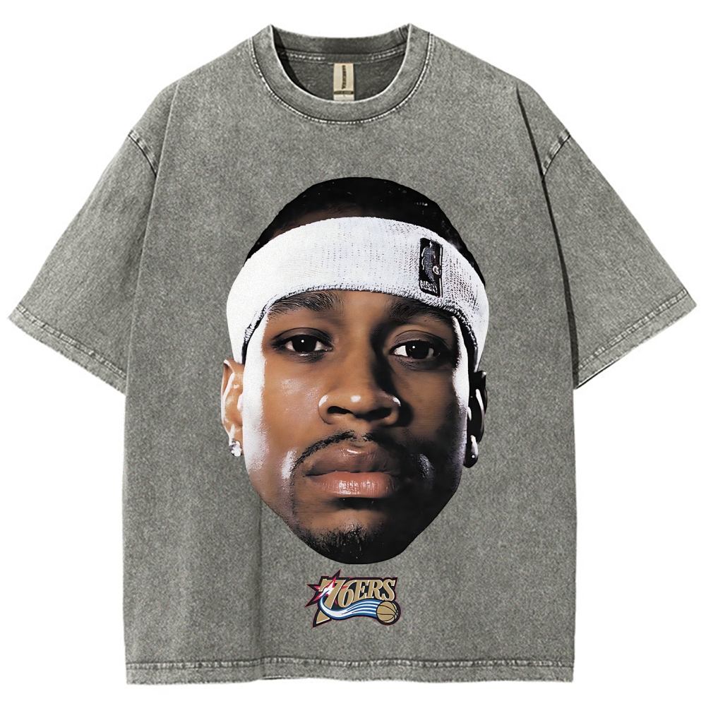 Unisex Fit Washed T-Shirt | AI& ALLEN IVERSON& THE ANSWER
