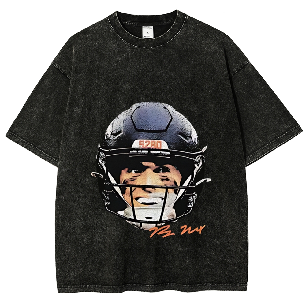 Unisex Fit Washed T-Shirt | Bo Nix