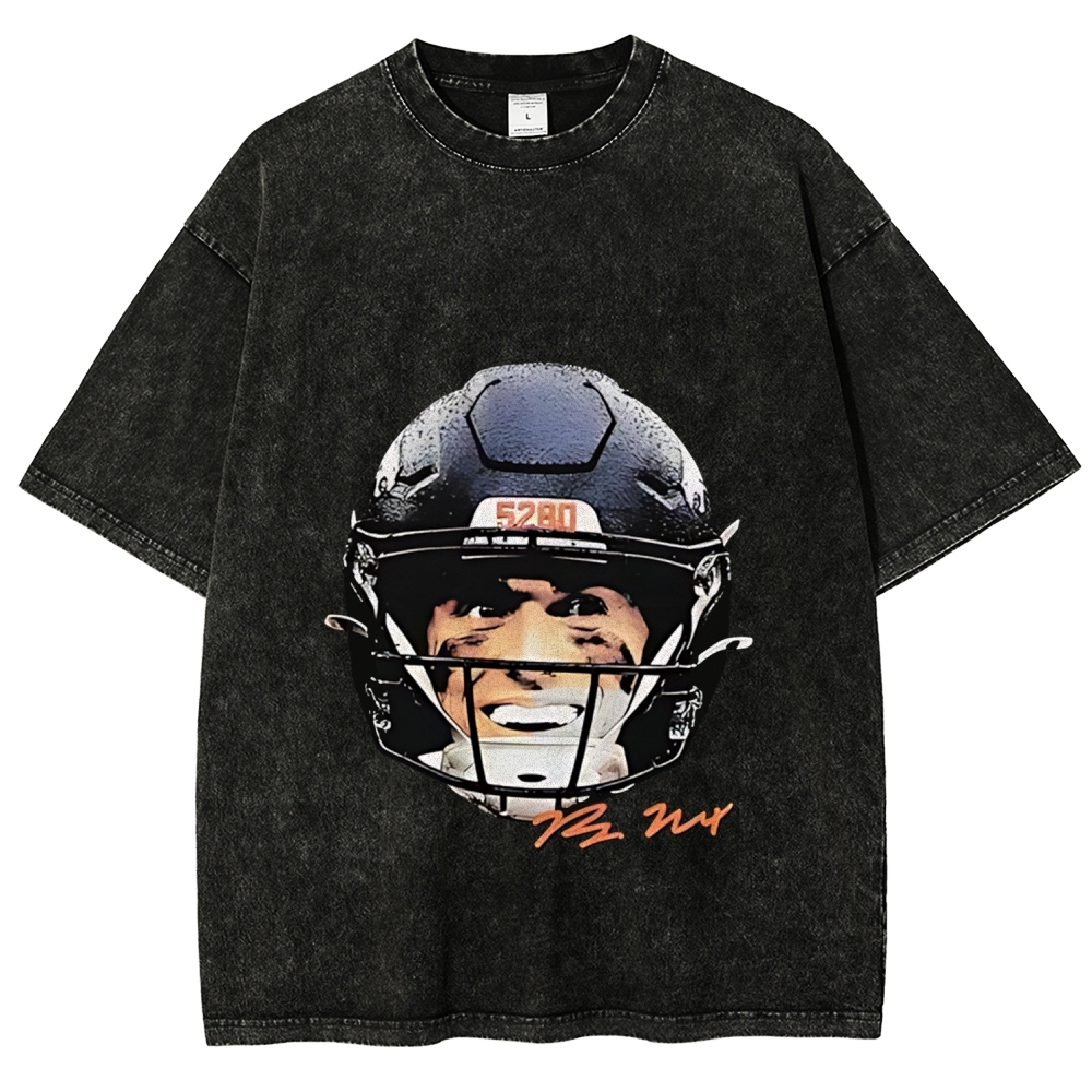 Unisex Fit Washed T-Shirt | Bo Nix