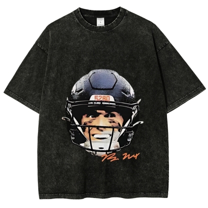 Unisex Fit Washed T-Shirt | Bo Nix