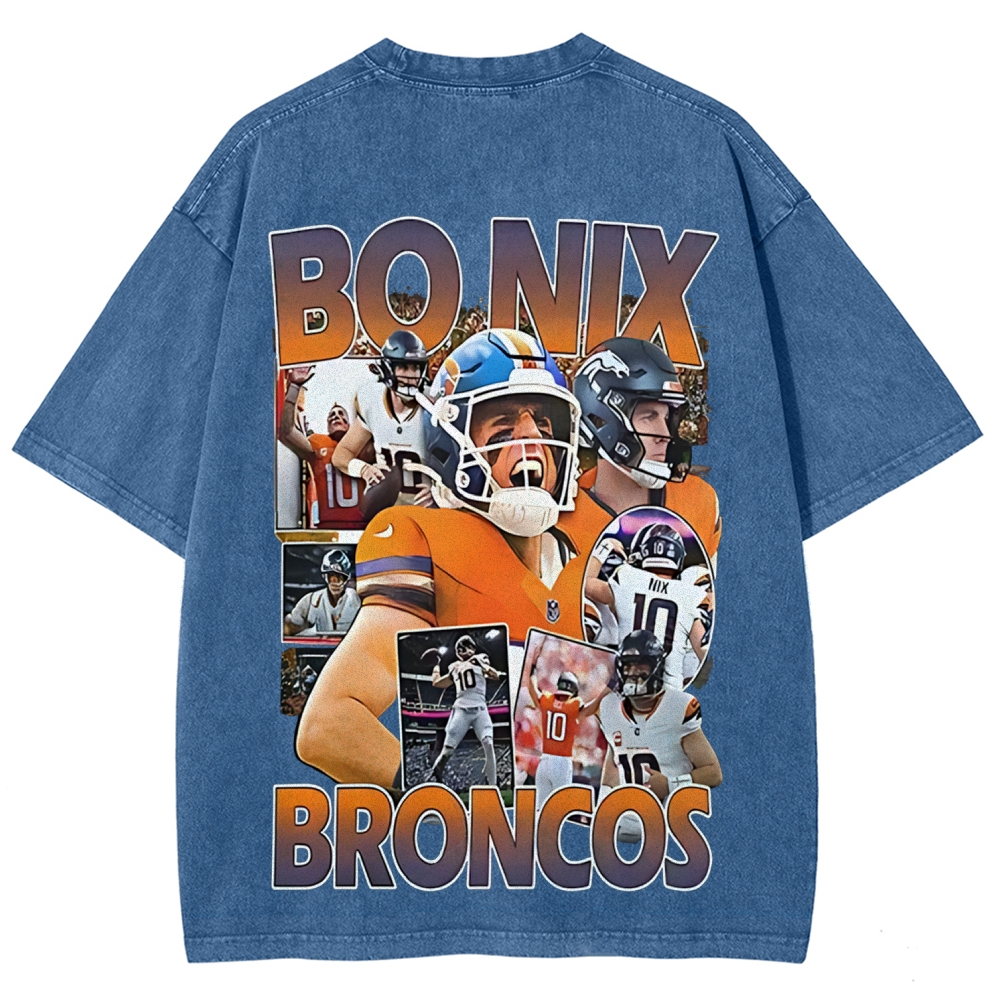 Unisex Fit Washed T-Shirt | Bo Nix
