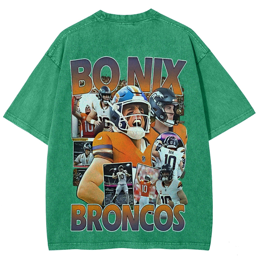 Unisex Fit Washed T-Shirt | Bo Nix