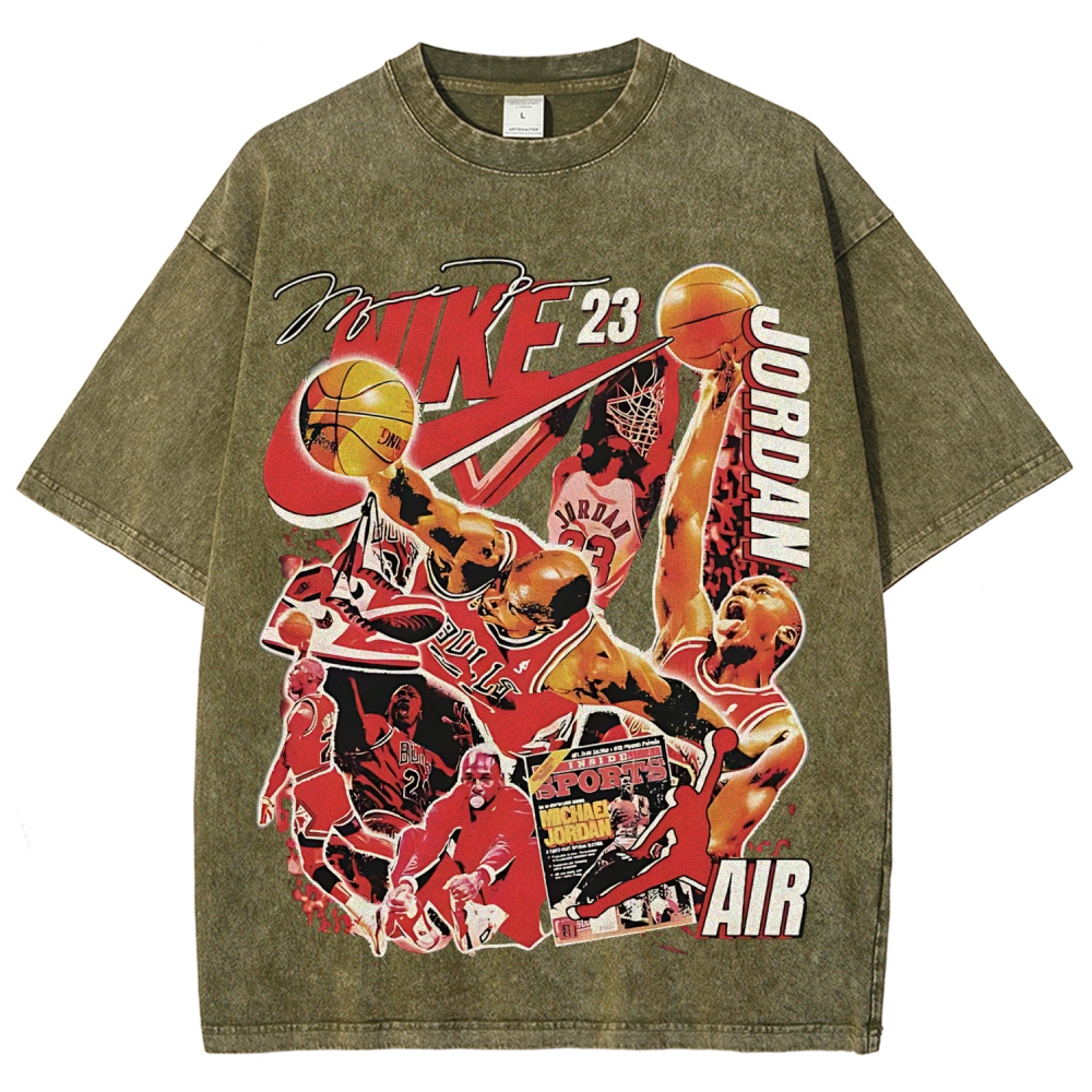 Unisex Fit Washed T-Shirt | MICHAEL JORDAN 