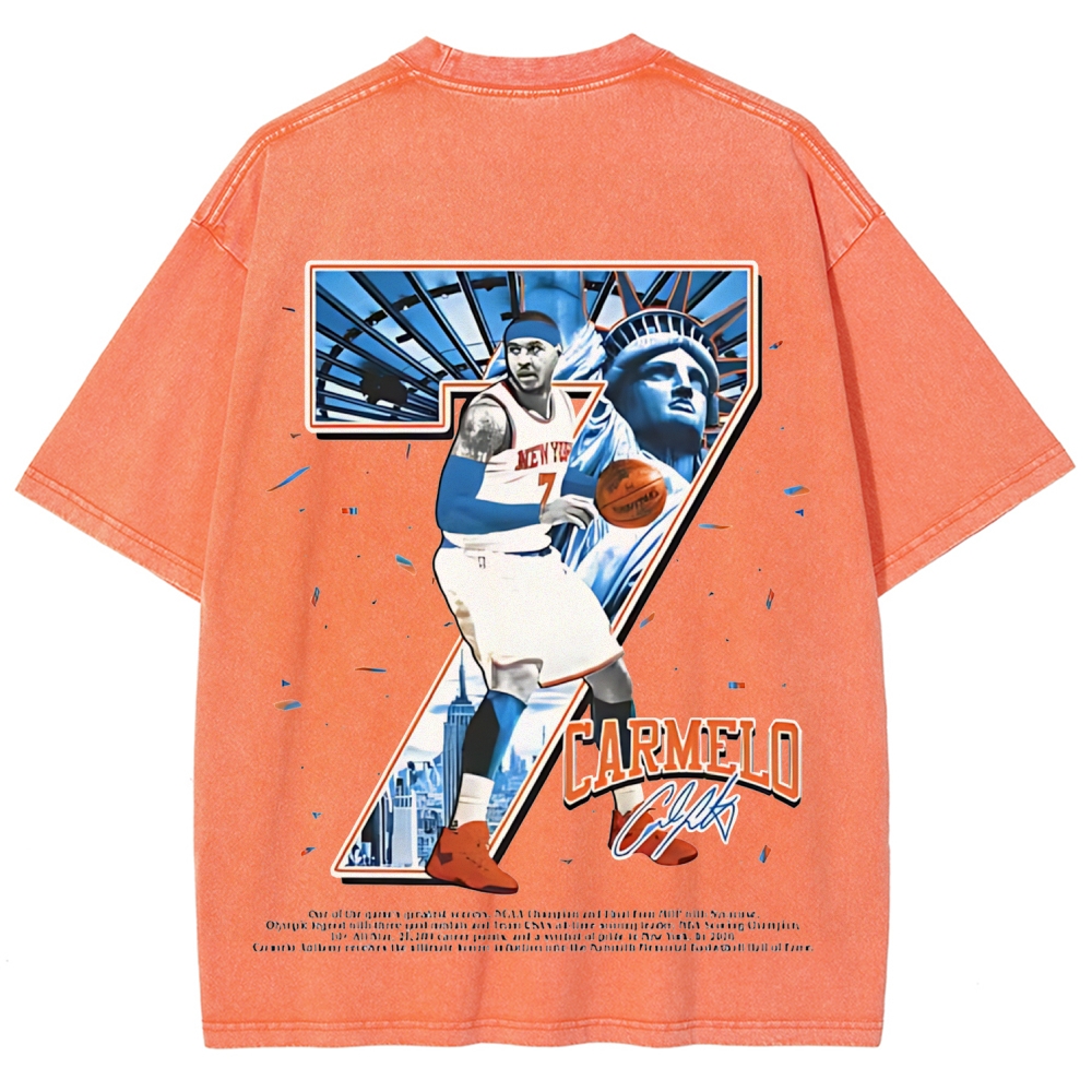 Unisex Fit Washed T-Shirt | CAMELO ANTHONY