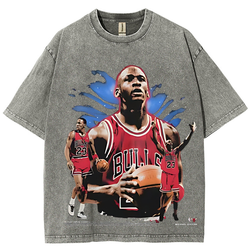 Unisex Fit Washed T-Shirt | MICHAEL JORDAN THE GOAT 