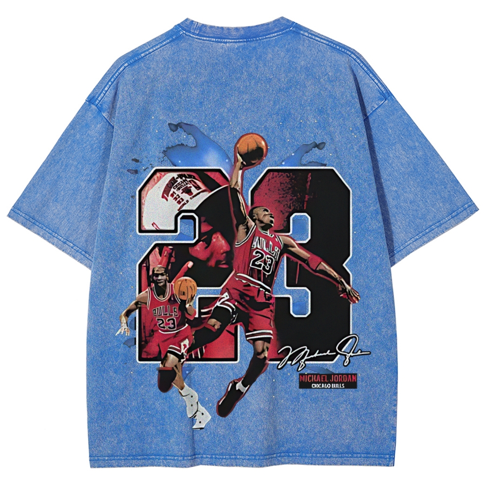 Unisex Fit Washed T-Shirt | MICHAEL JORDAN THE GOAT 