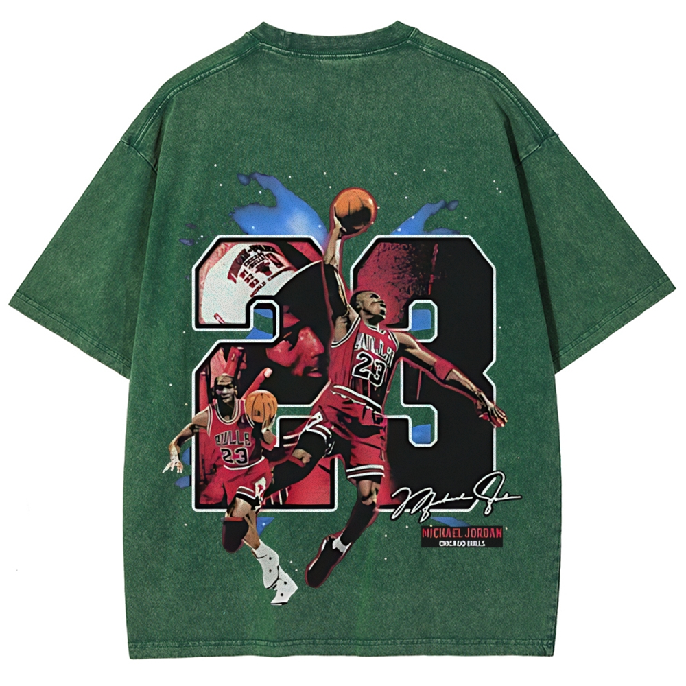 Unisex Fit Washed T-Shirt | MICHAEL JORDAN THE GOAT 