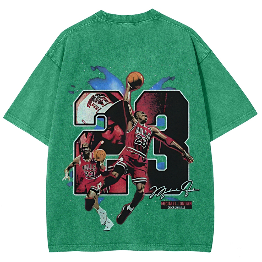 Unisex Fit Washed T-Shirt | MICHAEL JORDAN THE GOAT 