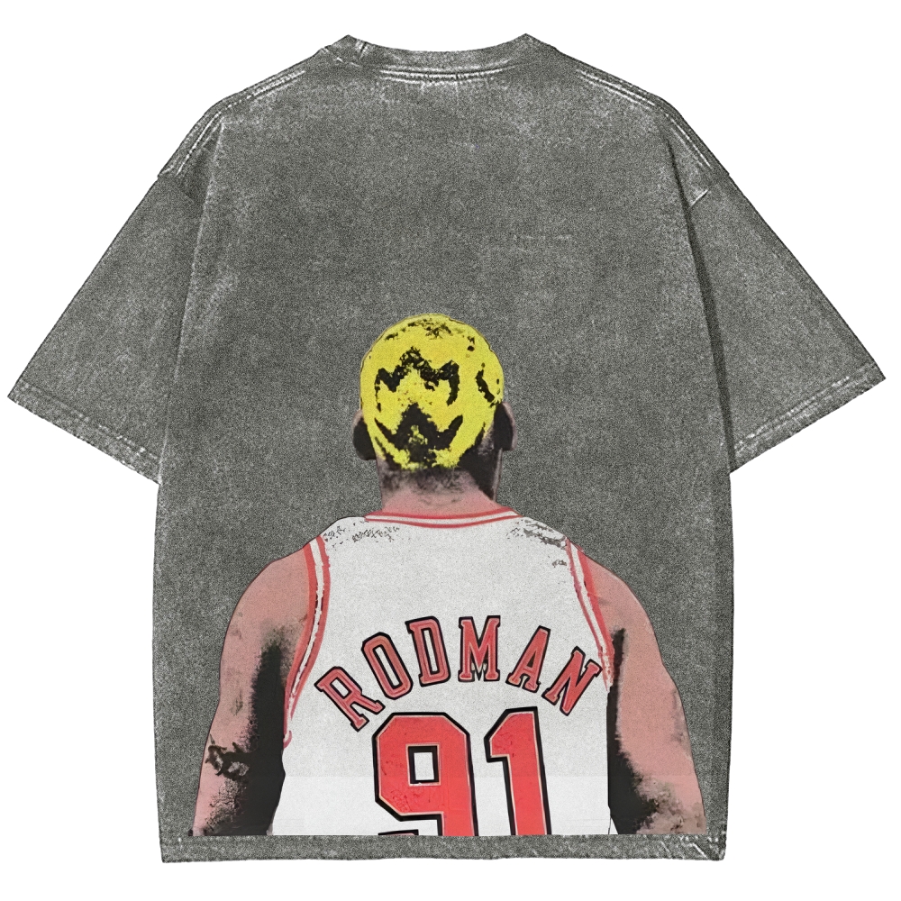 Unisex Fit Washed T-Shirt | DENNIS RODMAN TEE