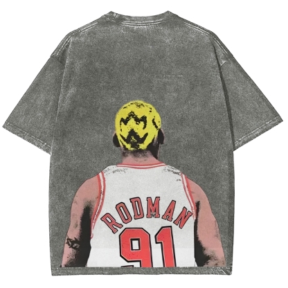 Unisex Fit Washed T-Shirt | DENNIS RODMAN TEE