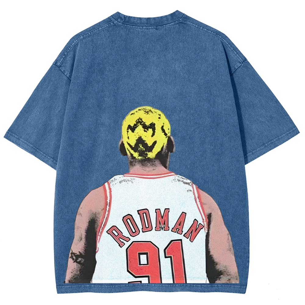 Unisex Fit Washed T-Shirt | DENNIS RODMAN TEE