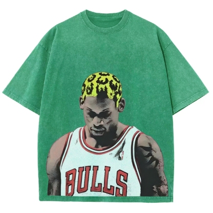 Unisex Fit Washed T-Shirt | DENNIS RODMAN TEE