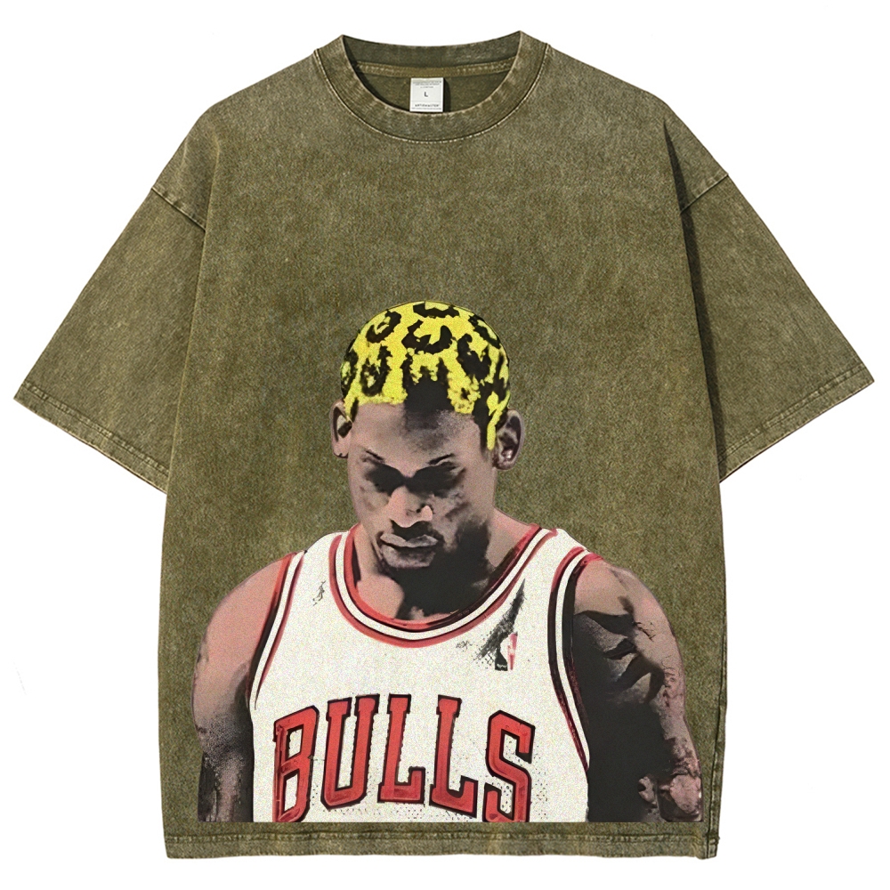 Unisex Fit Washed T-Shirt | DENNIS RODMAN TEE