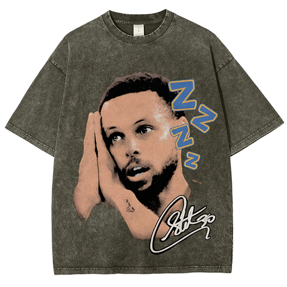 Unisex Fit Washed T-Shirt | STEPHEN CURRY NIGHT TEE 